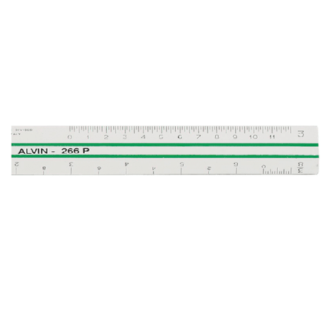 Flat Plastic Architect Scale 6"